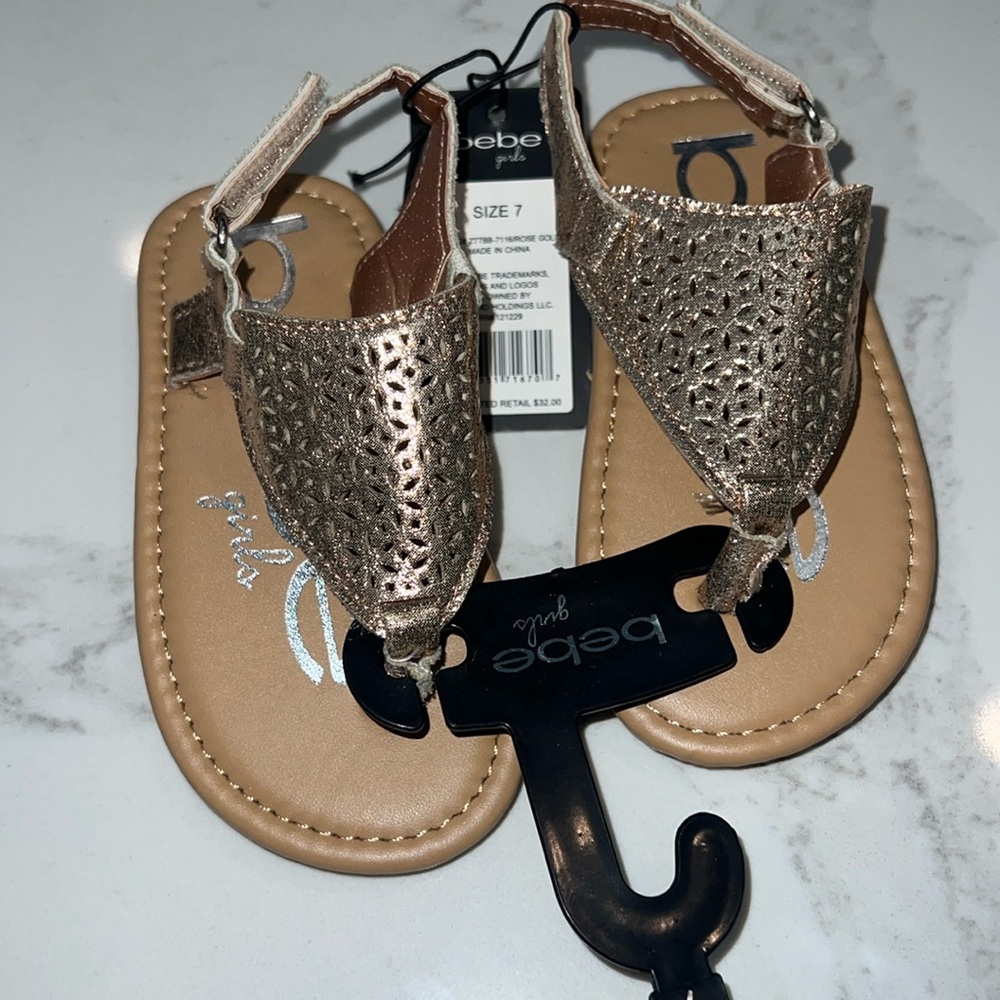 NWT size 7 Bebe girls toddler shoes